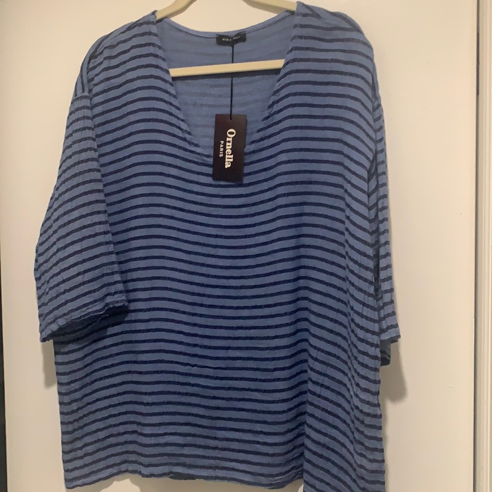 3/4 sleeve super soft blouse 4x